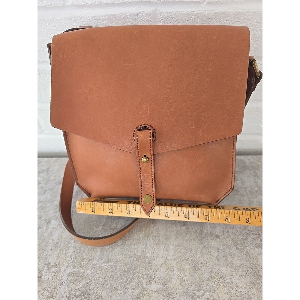 Madewell Brisbane Brown Tan Leather Crossbody Shoulder Bag Purse - Picture 11 of 14